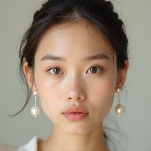 An AI-generated portrait of a person; tap the reveal button to see the giveaway
